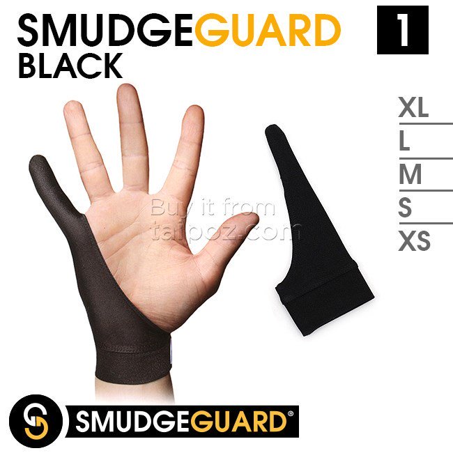 Găng tay họa sĩ SmudgeGuard, loại 1 ngón - Black